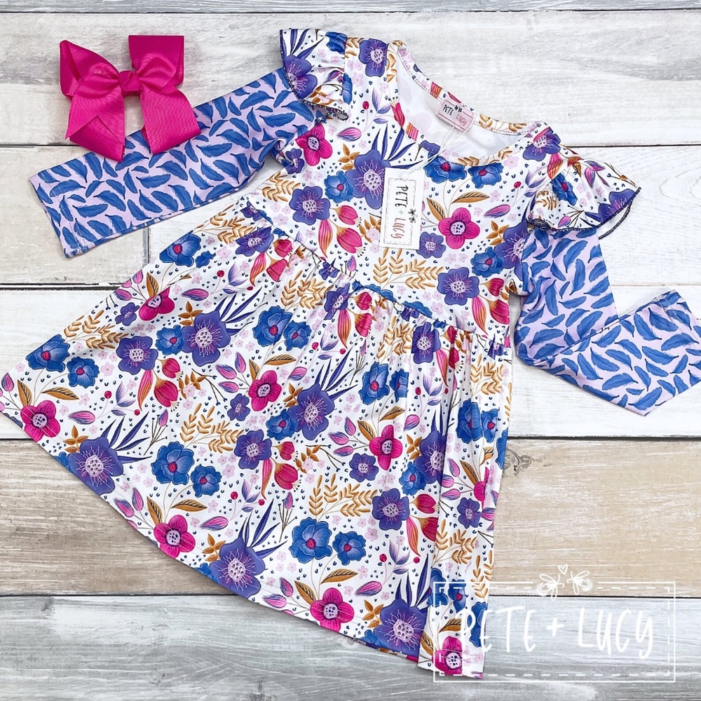 PETE+LUCY | Girls Lola Long-Sleeve Dress